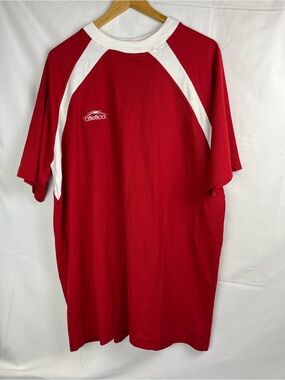 Vintage Atletica Red & White Raglan Training Jersey XL‎
